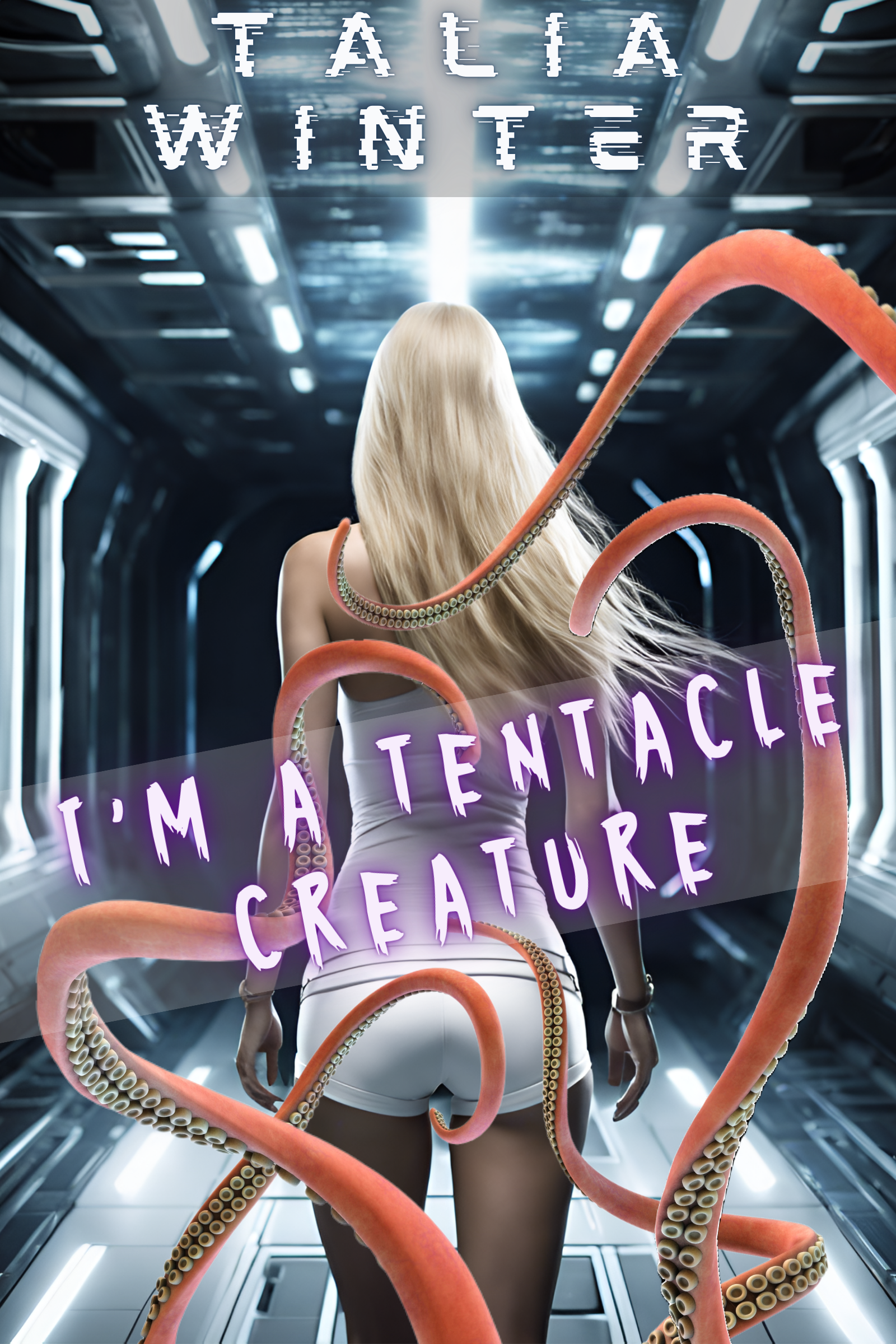 Cover art for &quot;I'm a Tentacle Creature&quot;: Tentacles reaching out towards a woman walking away.